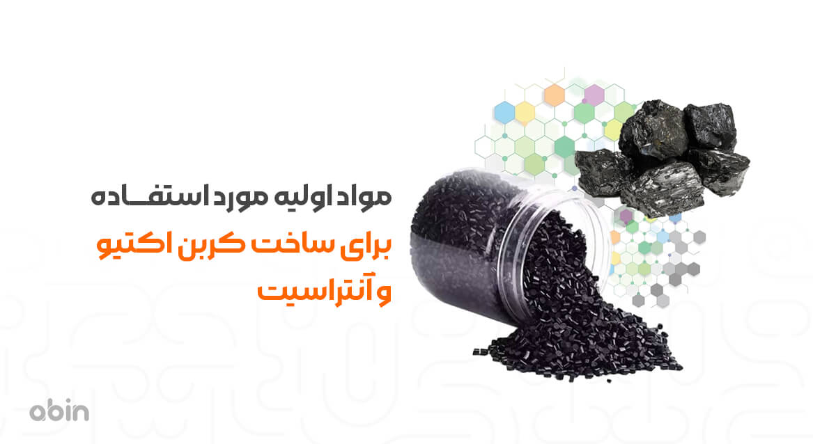 مواد اولیه مورد استفاده برای ساخت آنتراسیت و کربن اکتیو